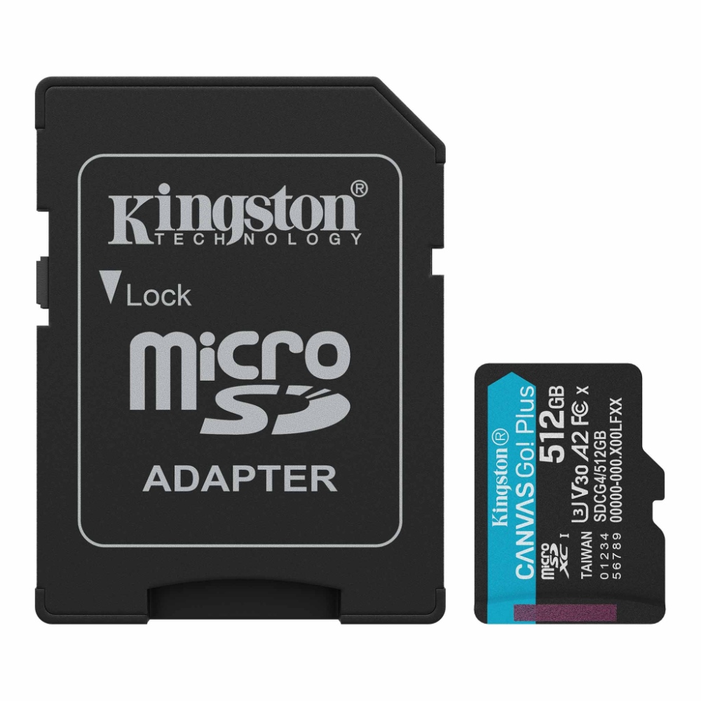 Kingston- Tarjeta microSD Canvas Go Plus 512GB