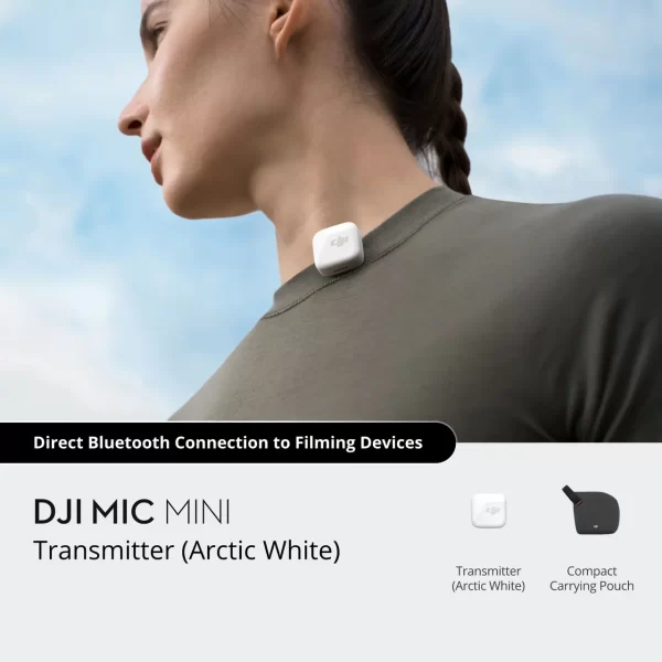 DJI Mic Mini-Transmisor (Blanco ártico) - Imagen 3