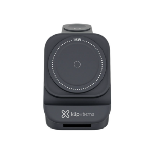 Klip Xtreme- Cargador Inalámbrico 3 en 1 (Smartphones, Apple Watch, AirPods)