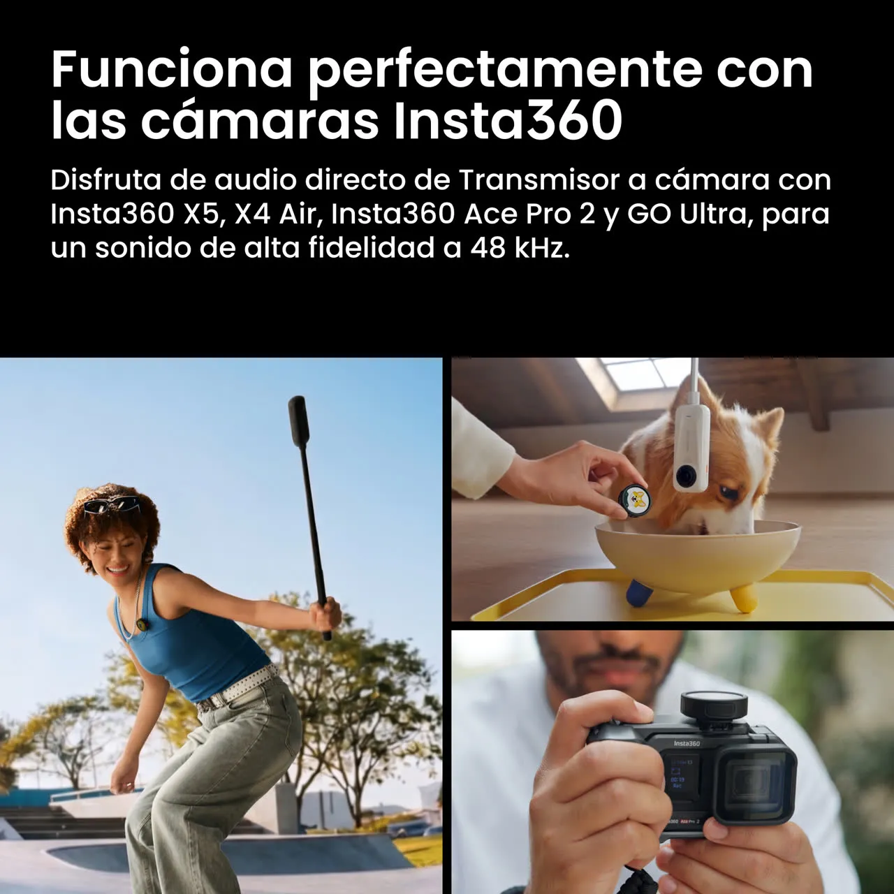 Insta360 Mic Pro (2 TX + 1 RX) - Imagen 6